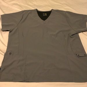 Grey scrub top
